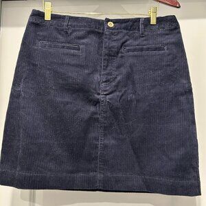 Talbots - indigo blue corduroy skirt